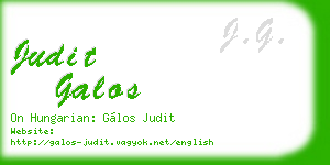 judit galos business card